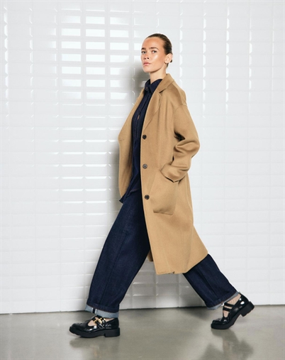 Withblack - Celine WBL Wool Frakke - Camel